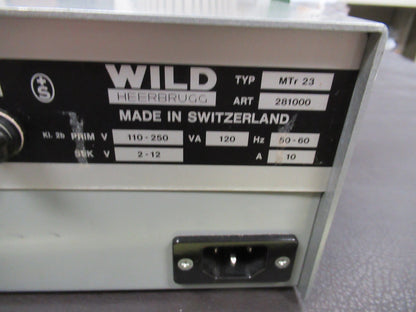 Wild Swiss Power Supply MTr-23 Microscope Part