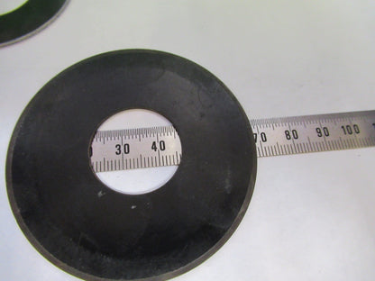 AUS JENA GERMANY METAL PLATES STAGE MICROSCOPE PART AS PICTURED T2-A-50