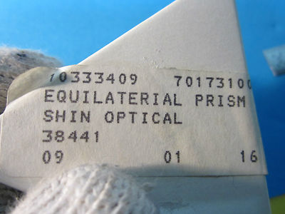 OPTICAL TRIANGULAR PRISM EQUILATERAL LASER OPTICS Made in Korea BIN#23