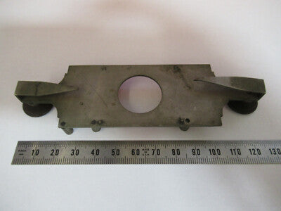 ANTIQUE BAUSCH LOMB RARE STAGE ASSEMBLY CLIPS MICROSCOPE PART AS PIC #sB7-A-01