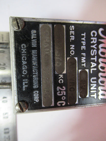 Motorola Galvin Fmt Quartz Crystal Antique