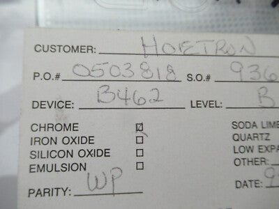 Collectable Photomask Hoetron Electronic Components Rare