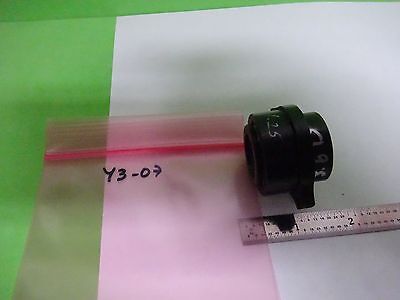 MICROSCOPE PART REICHERT LEICA POLYVAR LENS BRASS MOUNTED OPTICS AS IS #Y3-07