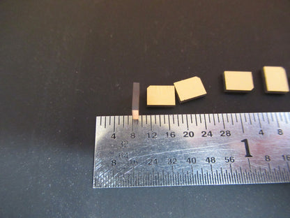 Lot Quartz Y-cut Piezoelectric Blanks Gold Plated Ultrasonic Sensor