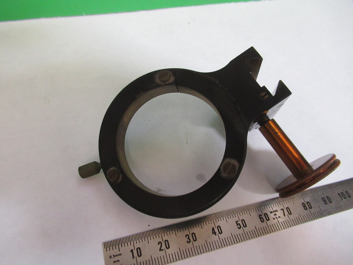 ANTIQUE BAUSCH LOMB CONDENSER HOLDER MICROSCOPE PART AS PICTURED H7-B-76