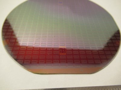 COLLECTABLE SILICON SINGLE CRYSTAL WAFER + ELECTRONIC COMPONENTS AS PIC #FT-1-19