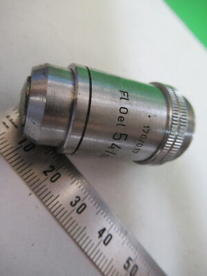 LEITZ WETZLAR GERMANY 54X /170 OBJECTIVE MICROSCOPE PART AS PICTURED #R7-B-53