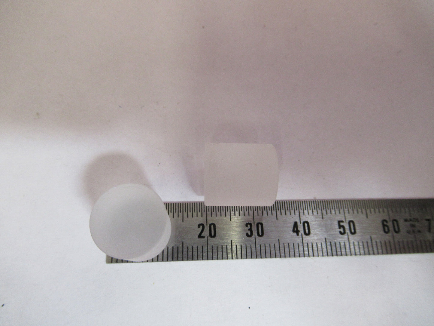 Optical Lot 2 Ea Cylinder Frosted BK7 Glass Preform Optics
