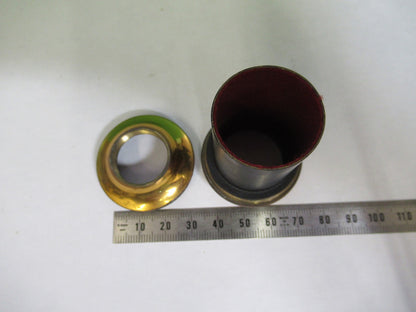 BAUSCH LOMB ANTIQUE BRASS TUBUS CROWN MICROSCOPE PART AS PICTURED Y4-FT-85