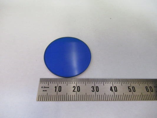 Optical Glass Ernst Leitz Blue Filter Microscope Part Optics