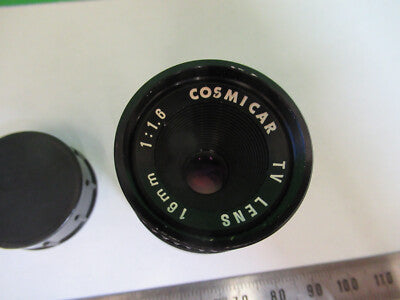 COSMICAR TV LENS INSPECTION 16mm OPTICS MICROSCOPE PART AS PICTURED &Q9-A-132