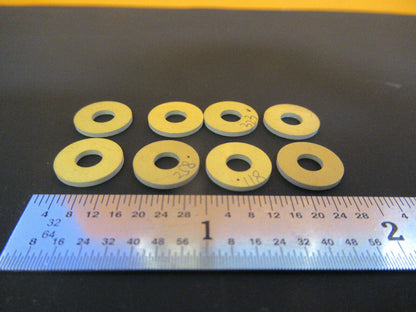 LOT BISMUTH TITANATE PIEZOELECTRIC BLANKS GOLD PLATED ULTRASONIC SENSOR FT1-A-87