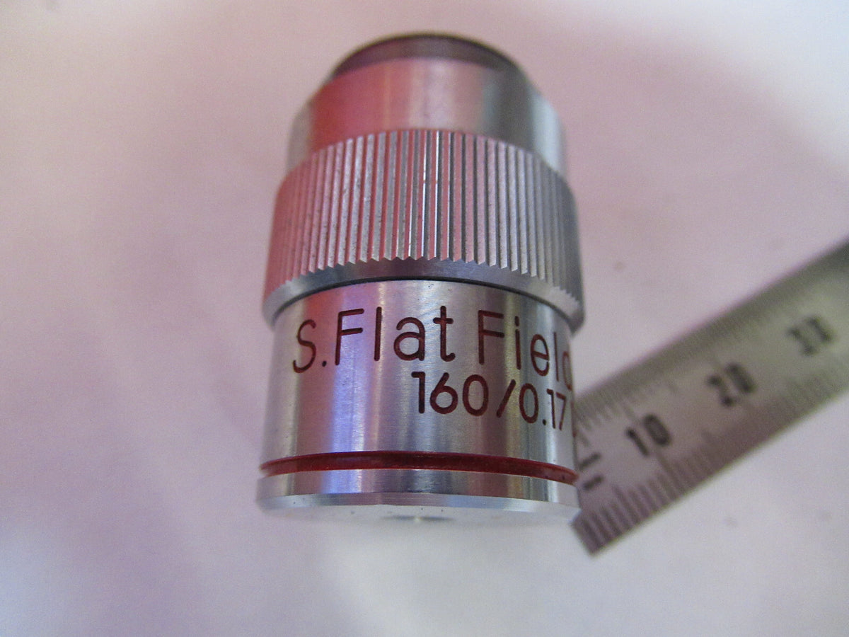 MEIJI JAPAN 4X /160 OBJECTIVE LENS  MICROSCOPE PART AS PICTURED  X8-B-04