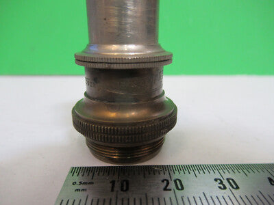 Antique Brass Bausch & Lomb Objective Microscope Part Optics