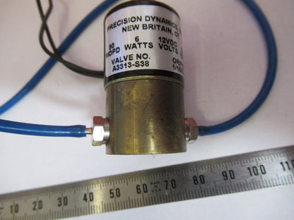 ELECTRIC SOLENOID AIR VALVE PRECISION DYNAMICS CONTROL FLOW AS IS H9-B-25
