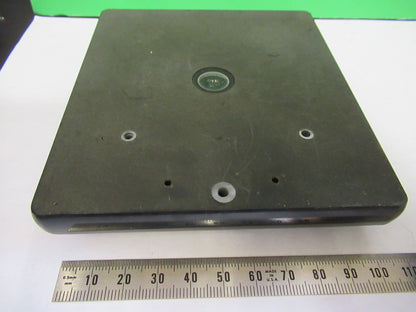UNITRON JAPAN STAGE TABLE WITH IRIS MICROSCOPE PART AS PICTURED X2-A-72