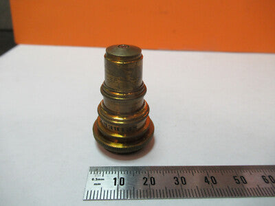 Antique Brass Seibert "V" Lens Objective Microscope Part