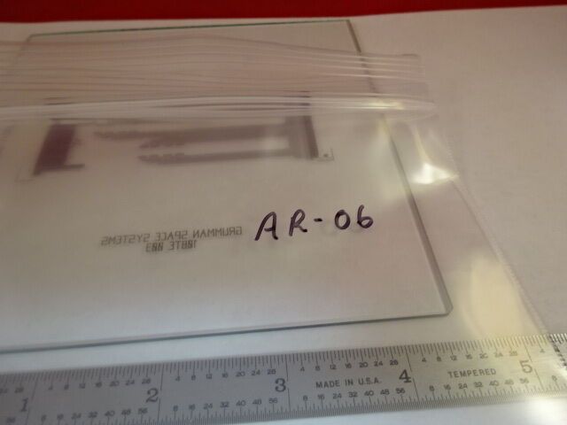 OPTICAL MASK GRUMMAN SPACE SYSTEMS GLASS SUBSTRATE LASER OPTICS AS IS #AR-06