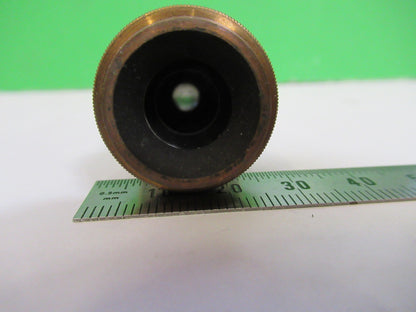 ANTIQUE BRASS OBJECTIVE CARL ZEISS 1902 RARE IRIS OPTICS MICROSCOPE PART W3-C-32