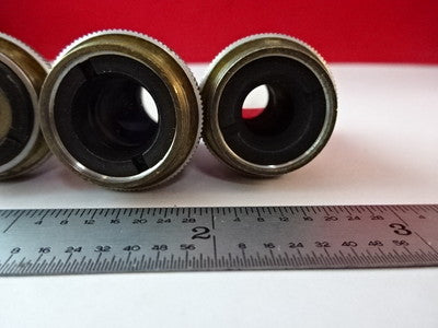 LOT 3 EA BAUSCH LOMB OBJECTIVES MICROSCOPE PART AS IS &2-A-24