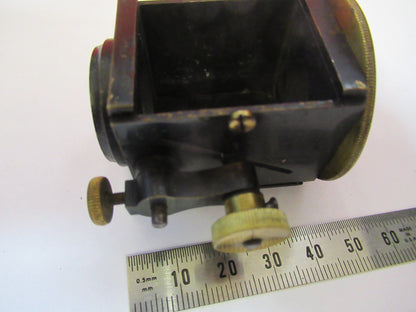 ANTIQUE BRASS WATSON LONDON LENS CAVITY MICROSCOPE PART AS PICTURED F8-A-22