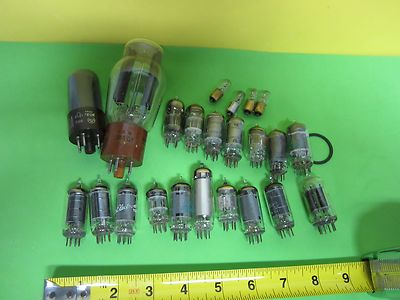 Lot 19 Vacuum Tubes Lamps Hammarlund SP-600 Vintage Radio