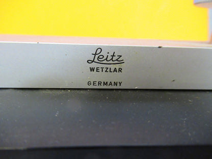 LEITZ WETZLAR STAGE XY TABLE MICROMETER MICROSCOPE PART AS PICTURED Y2-A-78