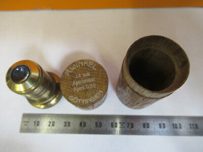 R. Winkel Gottingen Germany Objective Apo 14mm Lens Microscope Part