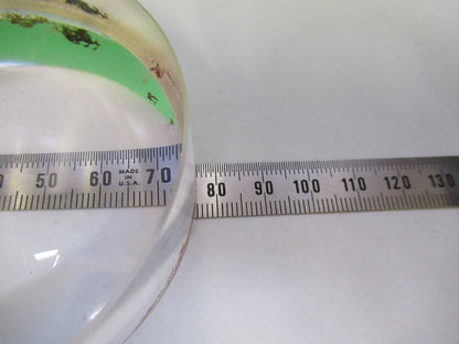 HUGE OPTICAL PLANO CONCAVE RARE GLASS MIL SPEC OPTICS AS PICTURED V3-A-02