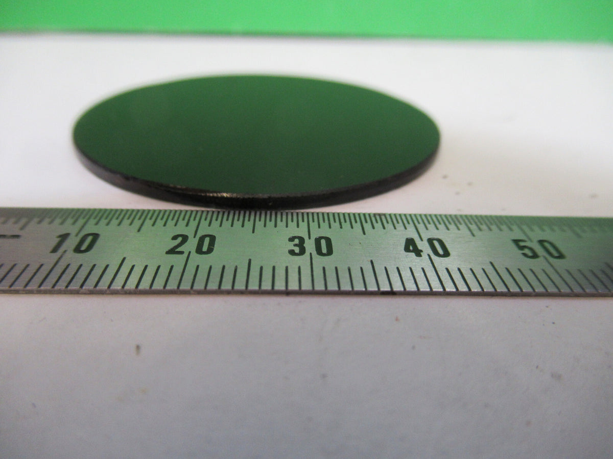 GLASS GREEN FILTER for ANTIQUE EMIL BUSCH MICROSCOPE PART AS PICTURED W1-B-09
