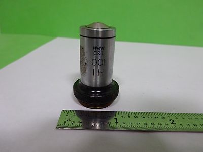 Microscope Part Objective Olympus Japan Hi 100X Optics
