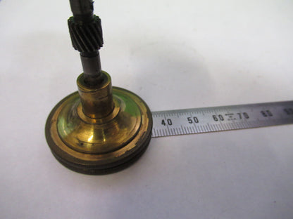 ANTIQUE BAUSCH LOMB SET OF PAIR KNOBS STAGE  MICROSCOPE PART AS PICTURED F3-B-67
