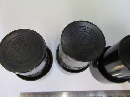BAUSCH LOMB LOT PLASTIC OBJECTIVE CANS MICROSCOPE PART AS PICTURED W5-B-66