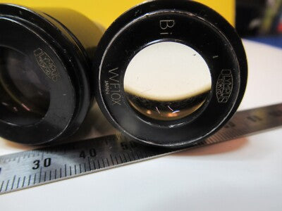 Olympus Japan Pair Bi WF10X Eyepiece Microscope Optics