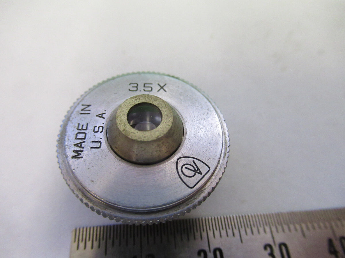 AO SPENCER 3.5X OBJECTIVE LENS MICROSCOPE PART AS PICTURED F4-B-30