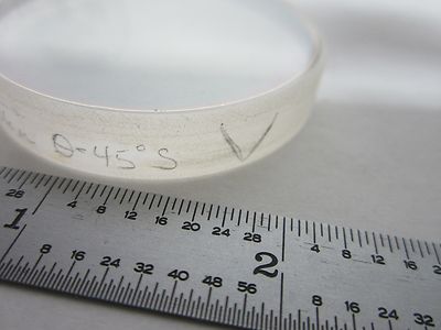 OPTICAL INFRARED FLAT FILTER LENS COATED LASER OPTICS BIN#R3-74