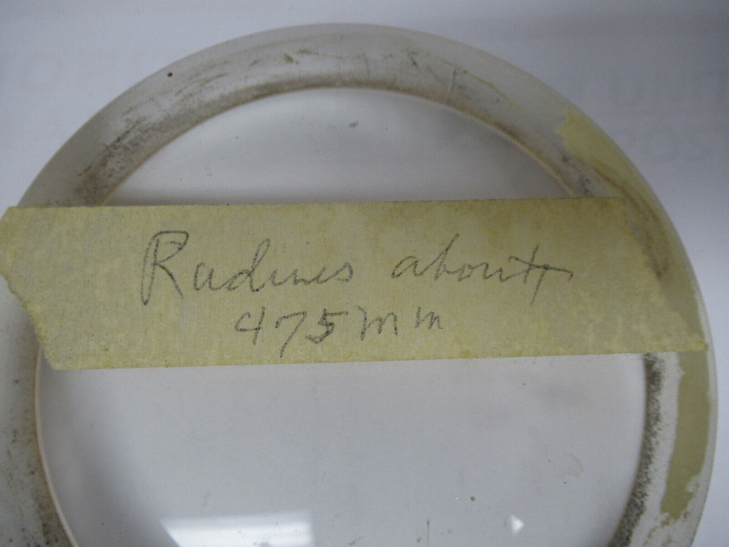 OPTICAL THICK GLASS LENS PREFORM PL-CC LASER OPTICS AS PICTURED W1-A-58