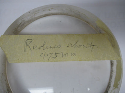 OPTICAL THICK GLASS LENS PREFORM PL-CC LASER OPTICS AS PICTURED W1-A-58