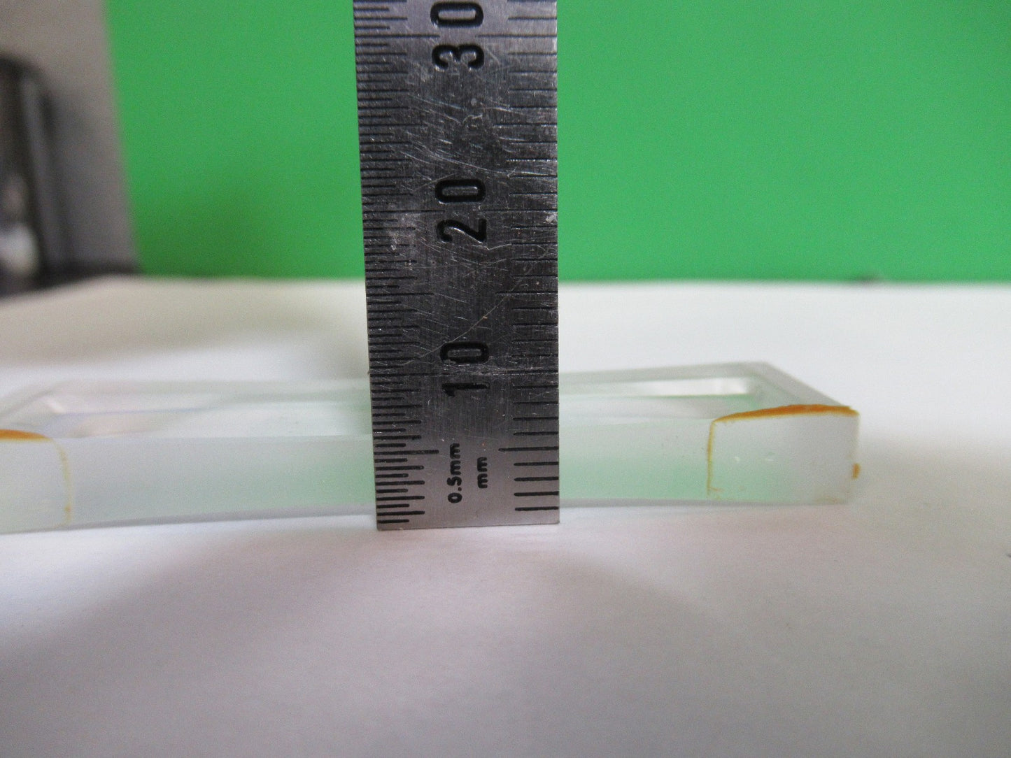 OPTICAL GLASS RECTANGULAR Bi CC CONCAVE LENS LASER OPTICS AS PICTURED 98-A-03