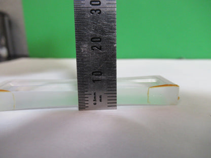 OPTICAL GLASS RECTANGULAR Bi CC CONCAVE LENS LASER OPTICS AS PICTURED 98-A-03