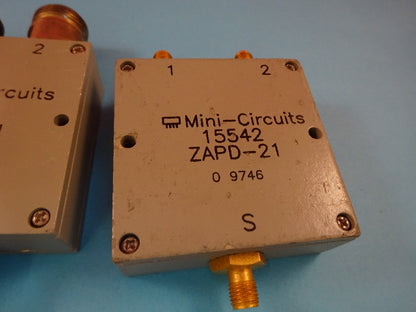 MINI CIRCUITS SPLITTER LOT ZAPD-21 MICROWAVE RF FREQUENCY AS IS #19-A-19
