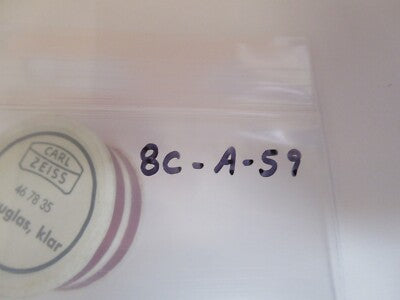 CARL ZEISS 467835 BLAUGLAS KLAR FILTER MICROSCOPE PART AS PICTURED &8C-A-59