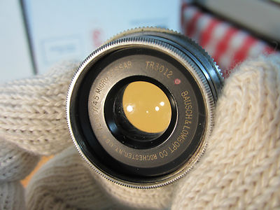 MICROSCOPE PART OBJECTIVE BAUSCH LOMB MICRO TESSAR 72 mm  OPTICS BIN#24-86