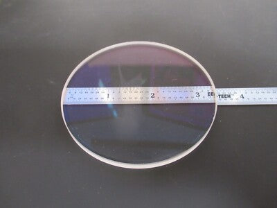 Optical BK7 Glass Round Window Plate 3.375" Diameter Optic