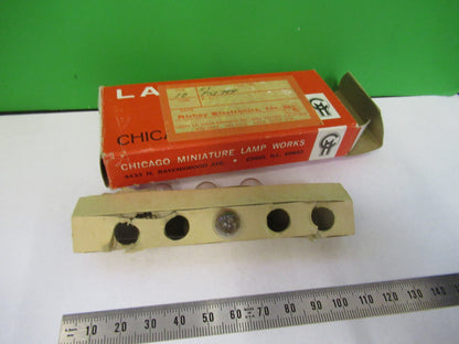 LOT 10 EA LAMP BULB CHICAGO MINIATURE 51 MICROSCOPE or INSTRUMENTS #5-b-24
