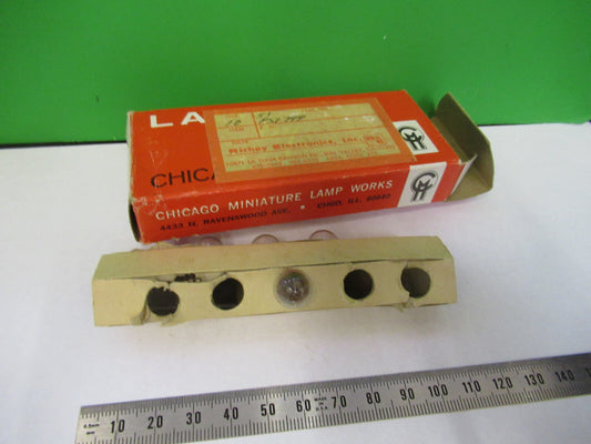 Lot 10 Ea Lamp Bulb Chicago Miniature 51 Microscope or Instruments
