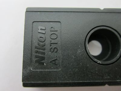 MICROSCOPE PART FILTER A STOP NIKON JAPAN OPTICS AS IS WITHOUT PINHOLE BN#A3-W-C