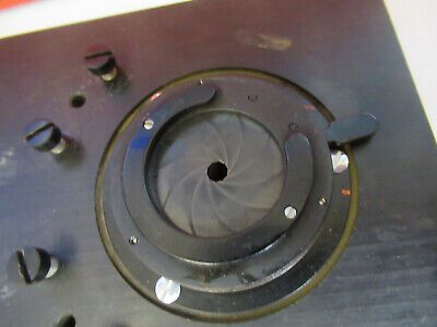 ANTIKES BAUSCH LOMB MESSING BÜHNENTISCHMIKROSKOPTEIL WIE ABGEBILDET &amp;P8-A-50