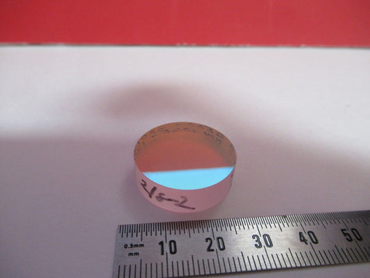 OPTICAL FLAT COATED FUSED SILICA 532nm HP LASER OPTICS AS PICTURED Q2-27