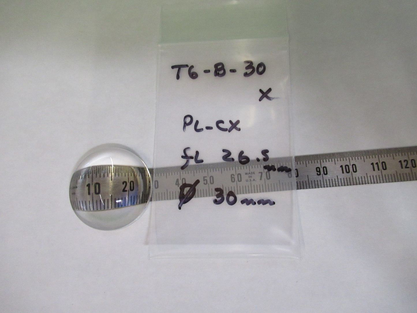 OPTICAL MELLES GRIOT PLANO CONVEX LENS PHOTONICS OPTICS AS PICTURED T6-B-30